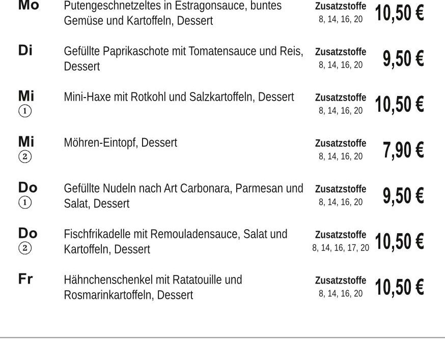 Mittagstisch KW48 24.11. – 28.11.2025