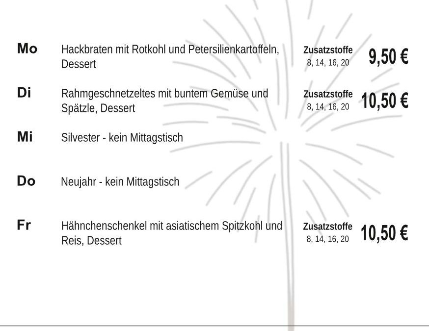 Mittagstisch KW01 29.12.2025 – 02.01.2026