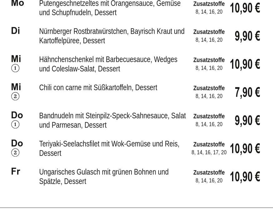 Mittagstisch KW06 02.02. – 06.02.2026