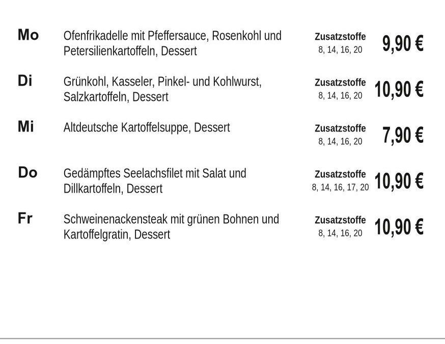 Mittagstisch KW09 23.02. – 27.02.2026