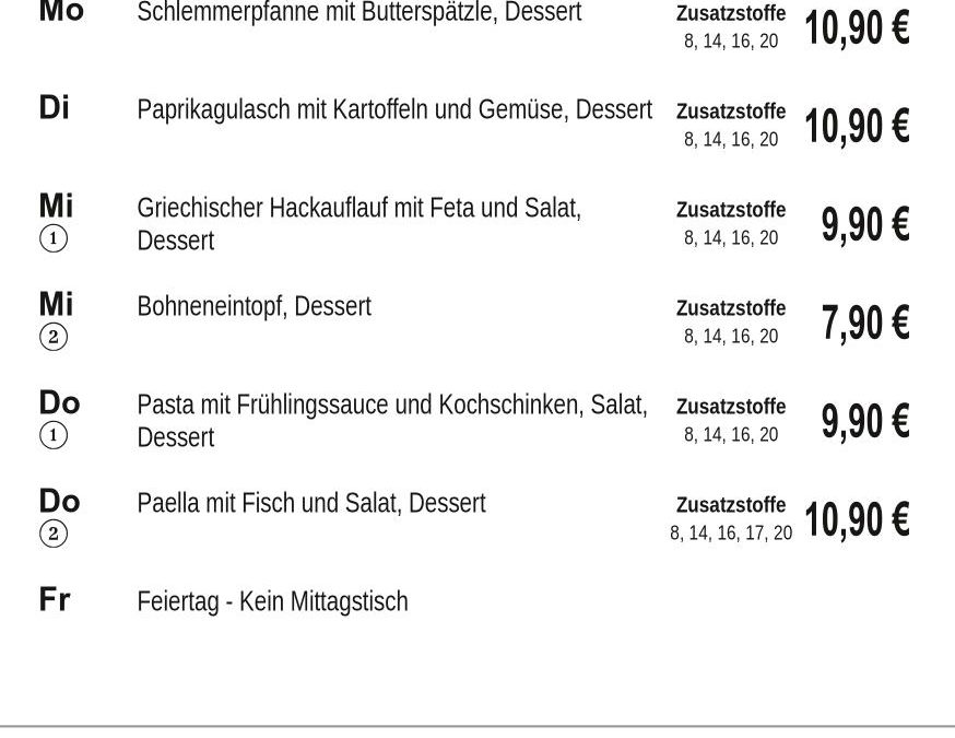 Mittagstisch KW18 27.04. – 30.04.2026
