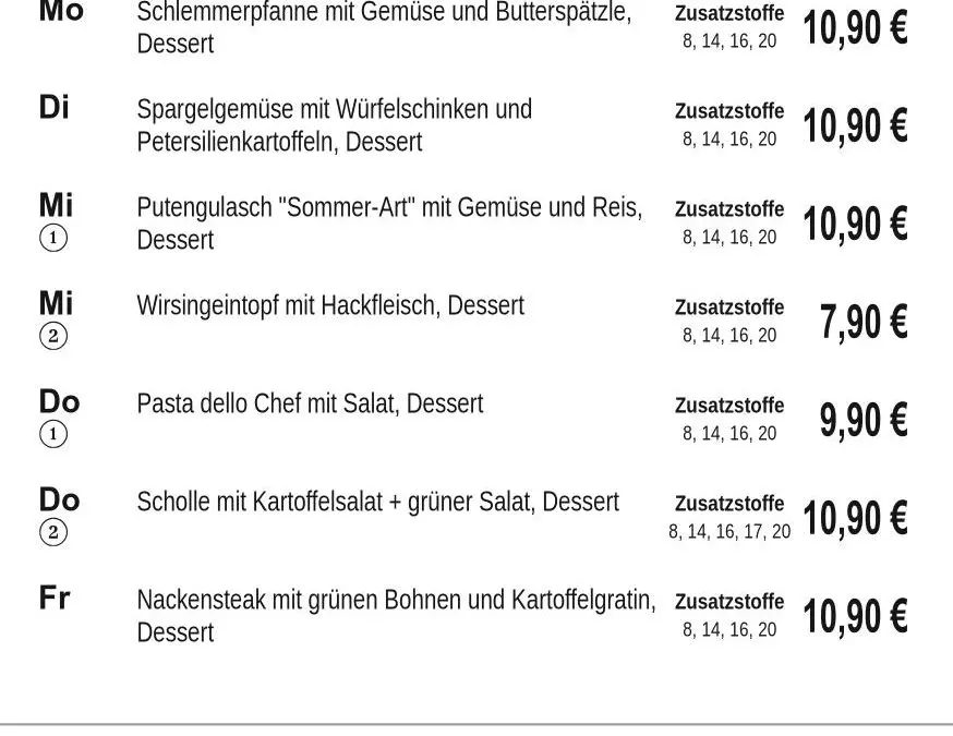 Mittagstisch KW25 15.06. – 19.06.2026