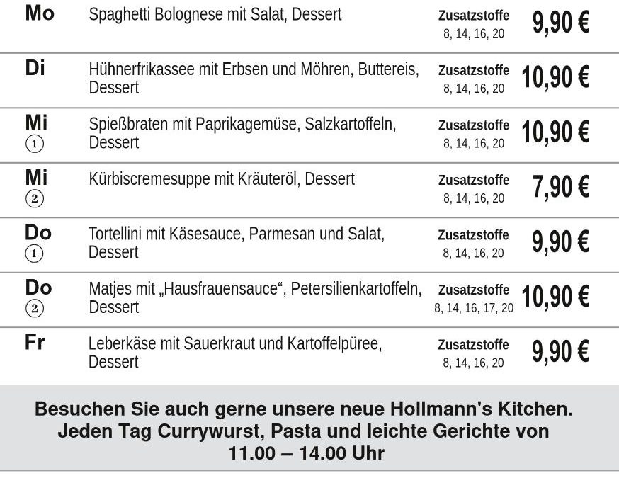 Mittagstisch KW38 14.09. – 18.09.2026