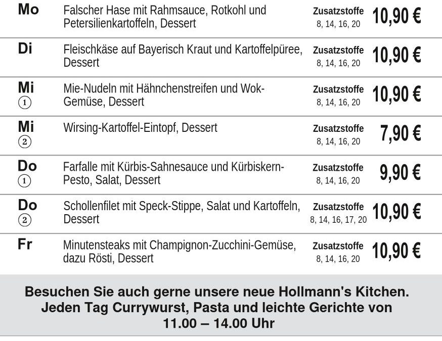 Mittagstisch KW41 05.10. – 09.10.2026